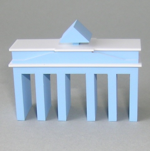 009.03  Brandenburger Tor Design, blau pastell
