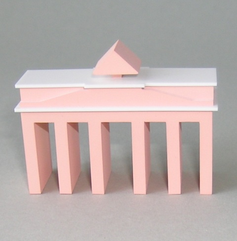 009.04  Brandenburger Tor Design, rosa pastell